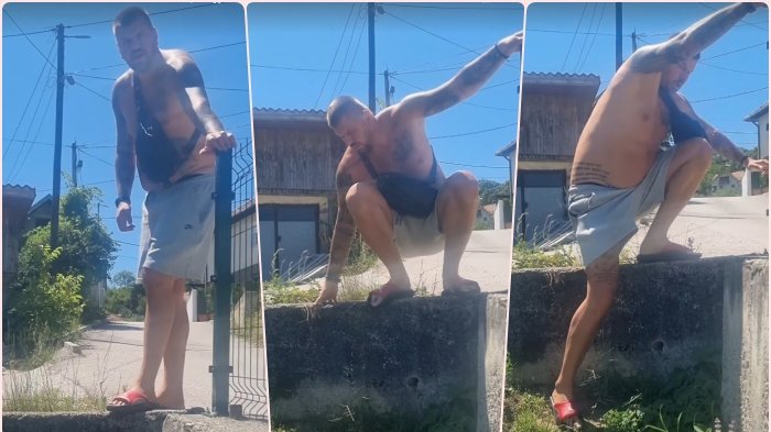 Janjuša rođeni brat NAVUKAO, umalo se polomio! Hit snimak košarkaša iz Prijepolja! Uskače u dvorište i moli se da preživi (VIDEO)