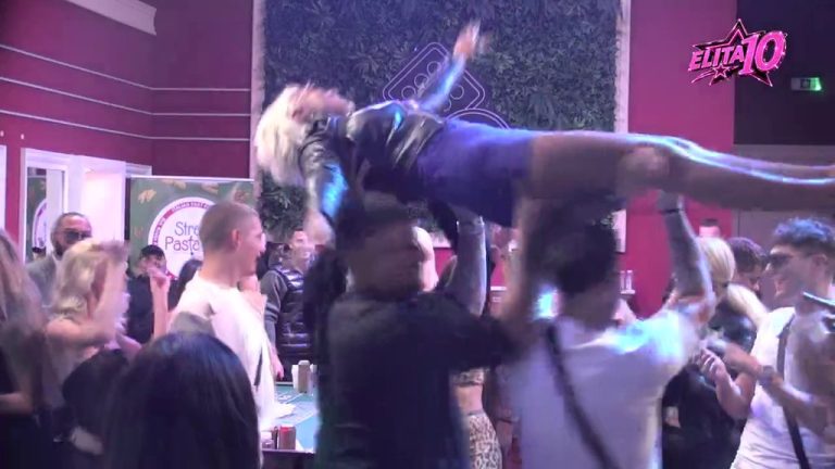 Atmosfera doseže vrhunac! Karić i ekipa digli Jasenku u vazduh, pa je vrteli kao helikopter (VIDEO)